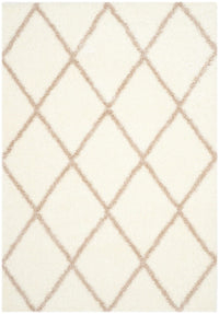 Safavieh Montreal Shag Sgm831F Ivory / Beige Geometric Area Rug