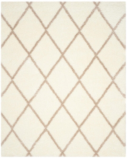 Safavieh Montreal Shag Sgm831F Ivory / Beige Geometric Area Rug