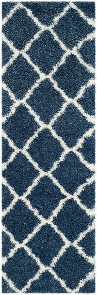 Safavieh Montreal Shag Sgm866A Blue / Ivory Geometric Area Rug