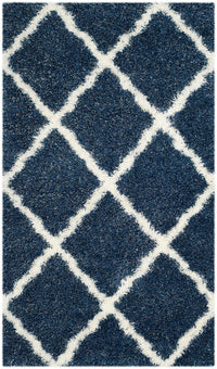 Safavieh Montreal Shag Sgm866A Blue / Ivory Geometric Area Rug