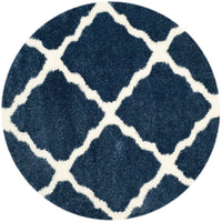 Safavieh Montreal Shag Sgm866A Blue / Ivory Geometric Area Rug