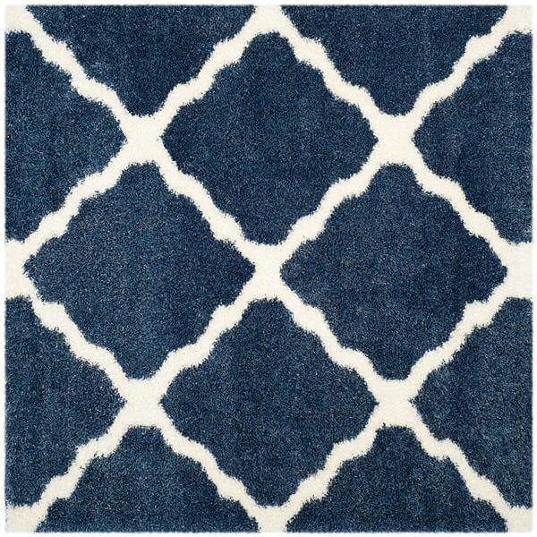 Safavieh Montreal Shag Sgm866A Blue / Ivory Geometric Area Rug