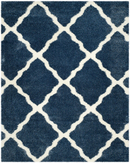 Safavieh Montreal Shag Sgm866A Blue / Ivory Geometric Area Rug