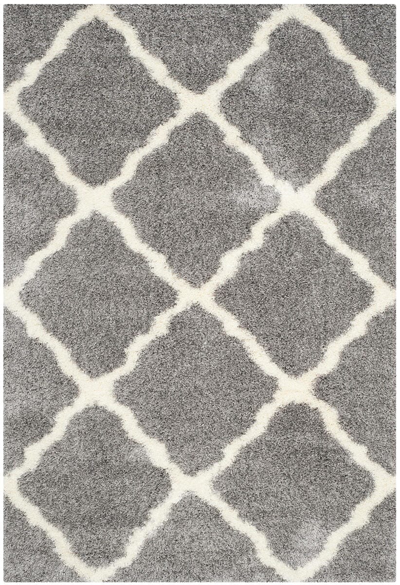 Safavieh Montreal Shag Sgm866D Grey / Ivory Geometric Area Rug