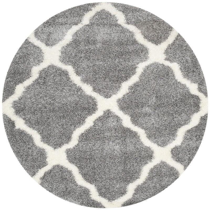 Safavieh Montreal Shag Sgm866D Grey / Ivory Geometric Area Rug