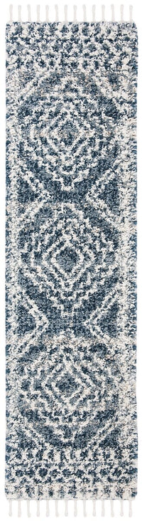 Safavieh Melrose Shag Sgml937N Navy / Ivory Moroccan Area Rug