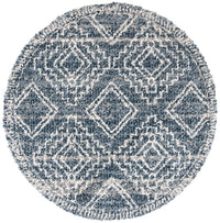 Safavieh Melrose Shag Sgml937N Navy / Ivory Moroccan Area Rug