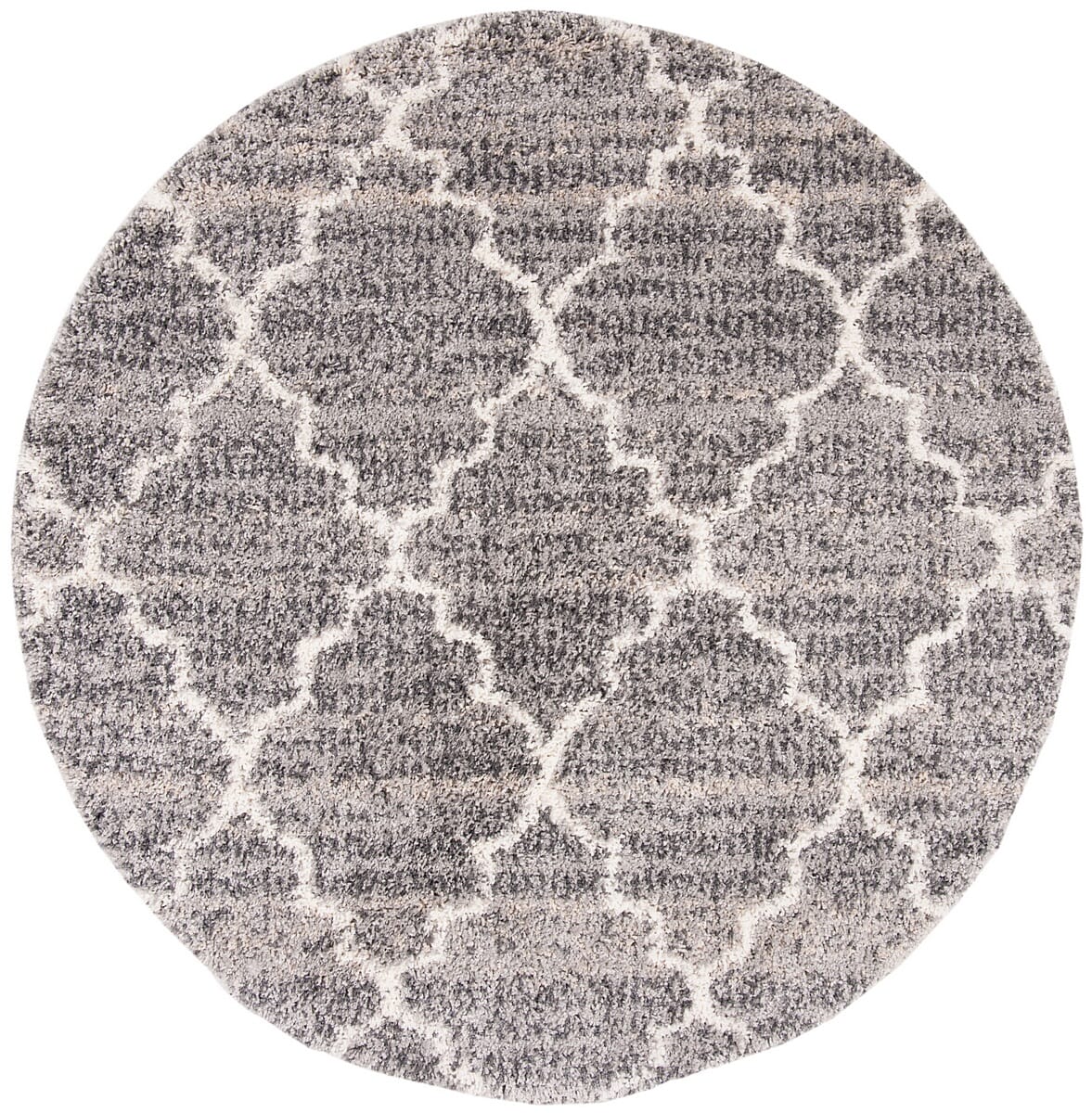 Safavieh Melrose Shag Sgml938F Grey / Ivory Moroccan Area Rug