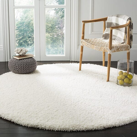 Safavieh Santa Monica Shag Sgn725-1010 White Rugs.