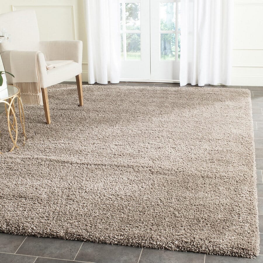 Safavieh Santa Monica Shag Sgn725-2424 Taupe Shag Area Rug