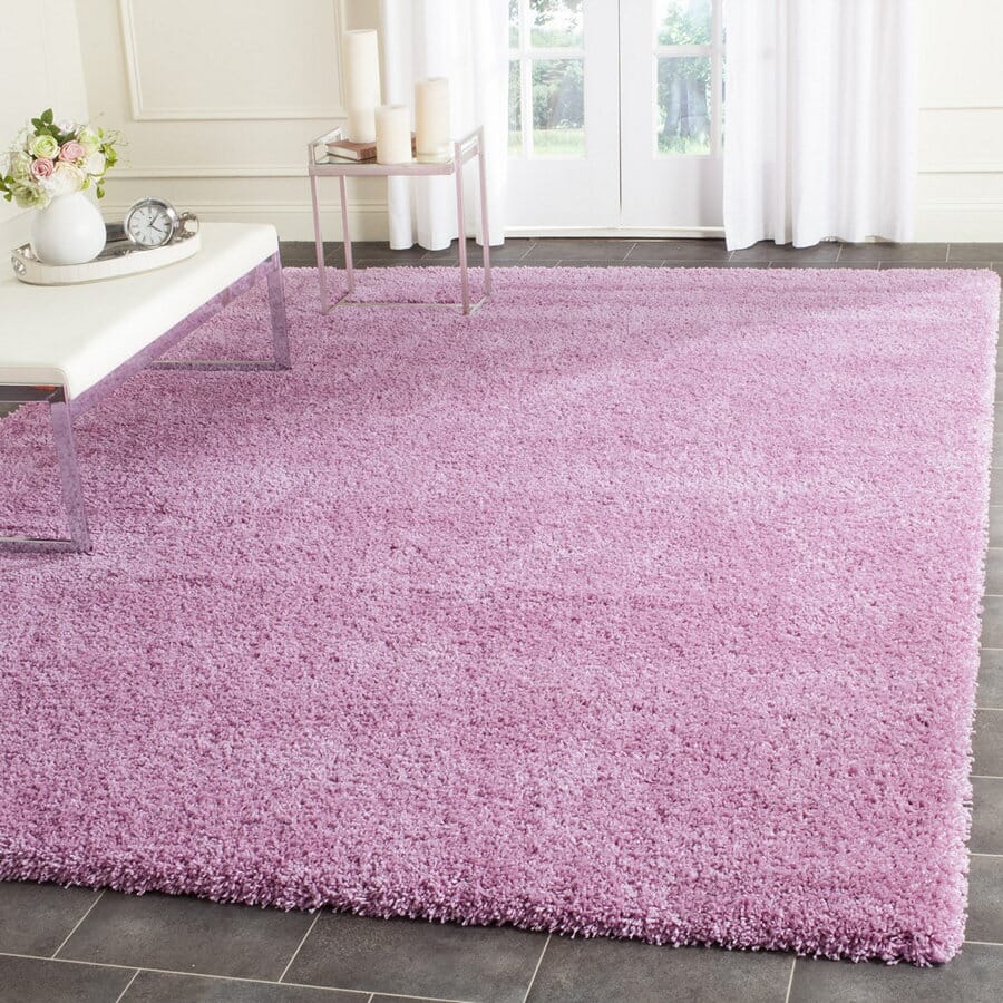 Safavieh Santa Monica Shag Sgn725-3232 Pink Shag Area Rug