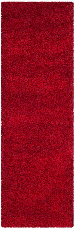 Safavieh Santa Monica Shag Sgn725-4040 Red Shag Area Rug