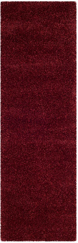 Safavieh Santa Monica Shag Sgn725-4242 Maroon Shag Area Rug