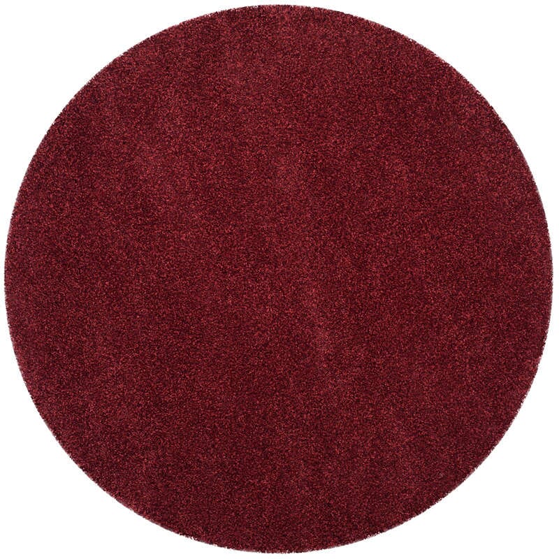 Safavieh Santa Monica Shag Sgn725-4242 Maroon Shag Area Rug