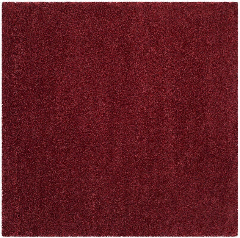 Safavieh Santa Monica Shag Sgn725-4242 Maroon Shag Area Rug