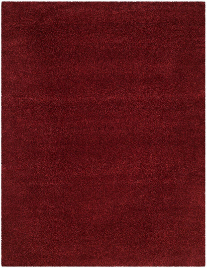 Safavieh Santa Monica Shag Sgn725-4242 Maroon Shag Area Rug