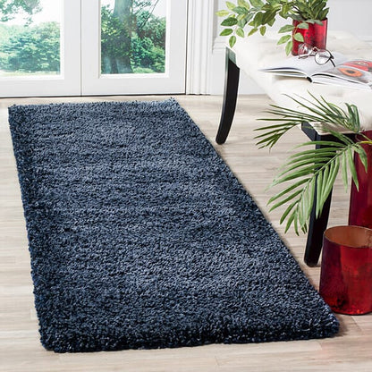 Safavieh Santa Monica Shag Sgn725-7070 Navy Shag Area Rug