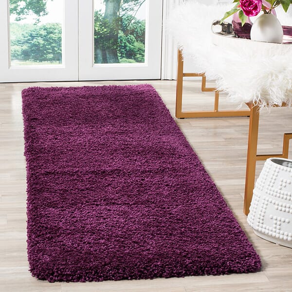 Safavieh Santa Monica Shag Sgn725-7373 Purple Shag Area Rug