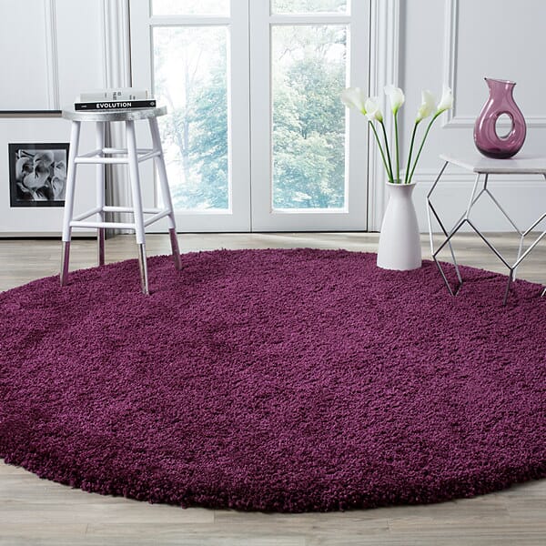 Safavieh Santa Monica Shag Sgn725-7373 Purple Shag Area Rug