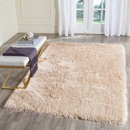 Safavieh Memory Foam Plush Shag Sgp256C Taupe Shag Area Rug