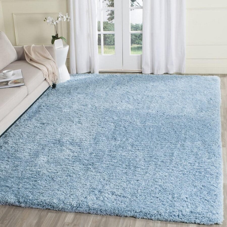 Safavieh Super Shag Sgs621D Light Blue Rugs.
