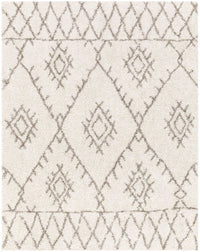 Surya Serengeti Shag Sgt-2301 White, Khaki, Taupe, Dark Brown Moroccan Area Rug