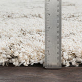 Surya Serengeti Shag Sgt-2301 White, Khaki, Taupe, Dark Brown Rugs.
