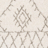 Surya Serengeti Shag Sgt-2301 White, Khaki, Taupe, Dark Brown Rugs.