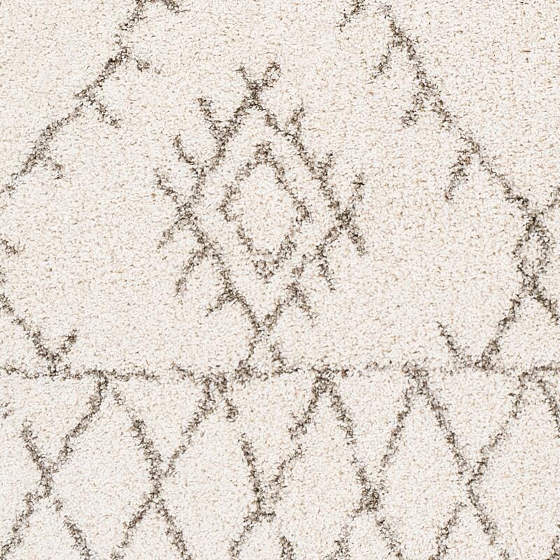 Surya Serengeti Shag Sgt-2301 White, Khaki, Taupe, Dark Brown Moroccan Area Rug