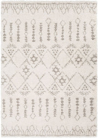 Surya Serengeti Shag Sgt-2314 Taupe, Khaki, White, Dark Brown Moroccan Area Rug