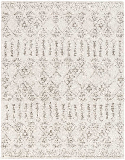 Surya Serengeti Shag Sgt-2314 Taupe, Khaki, White, Dark Brown Moroccan Area Rug