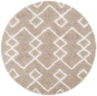 Safavieh Toronto Shag Sgt609C Silver / Ivory Geometric Area Rug