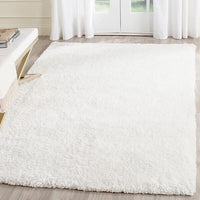 Safavieh Toronto Shag Sgt711B White Shag Area Rug