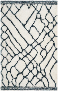 Safavieh Toronto Shag Sgt722K Ivory / Blue Moroccan Area Rug