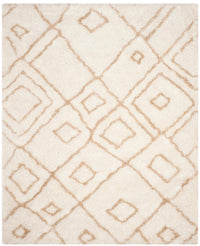 Safavieh Toronto Shag Sgt727C Ivory / Beige Moroccan Area Rug