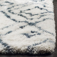 Safavieh Toronto Shag Sgt727K Ivory / Blue Moroccan Area Rug