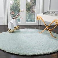 Safavieh Toronto Shag Sgtw711B Ivory / Aqua Shag Area Rug