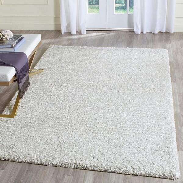 Safavieh Ultimate Shag Sgu211A Silver / Ivory Shag Area Rug