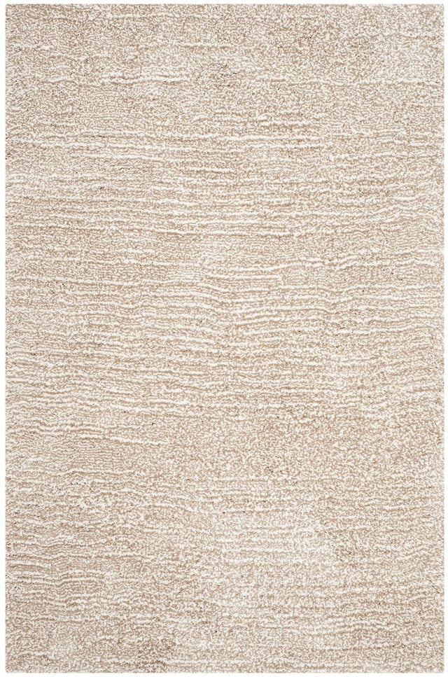 Safavieh Ultimate Shag Sgu211C Sand / Ivory Shag Area Rug