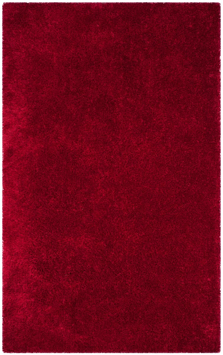 Safavieh Luxe Shag Sgx160E Red Shag Area Rug