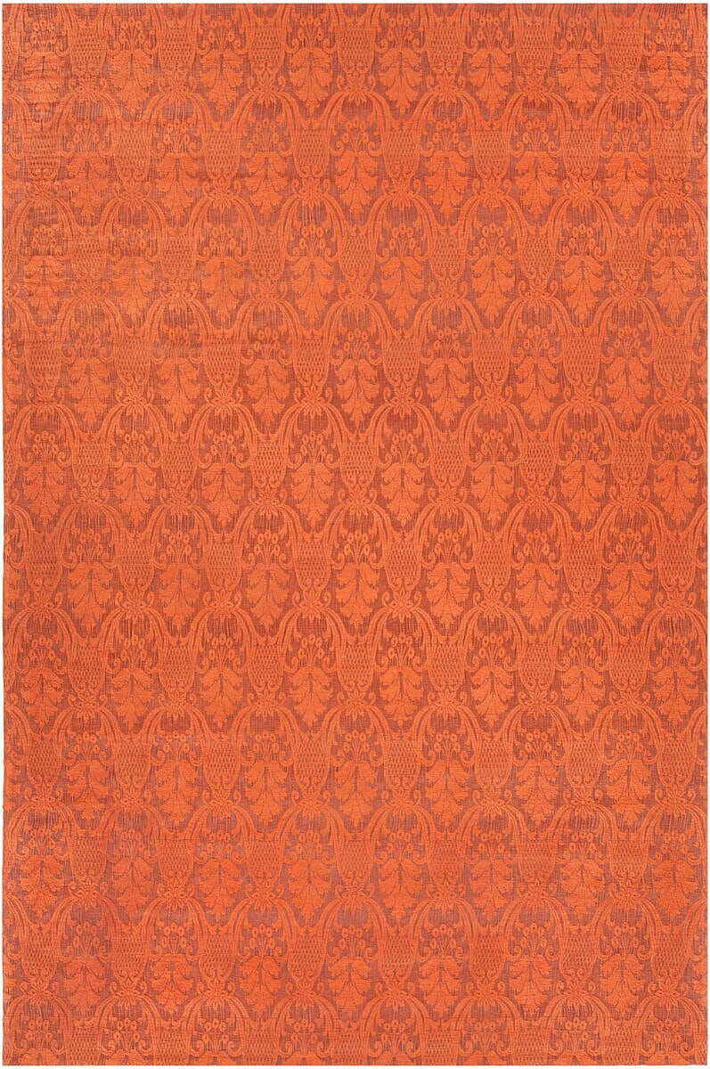 Chandra Shenaz She-31206 Orange Damask Area Rug