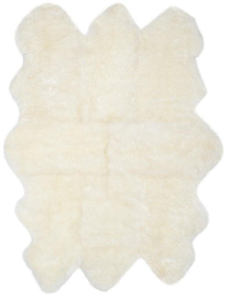 Safavieh Sheepskin Shag Shs121A White Rugs.