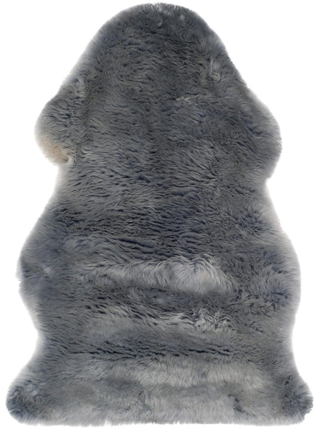 Safavieh Sheepskin Shag Shs121B Steel Blue Rugs.