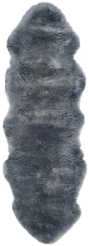 Safavieh Sheepskin Shag Shs121B Steel Blue Rugs.