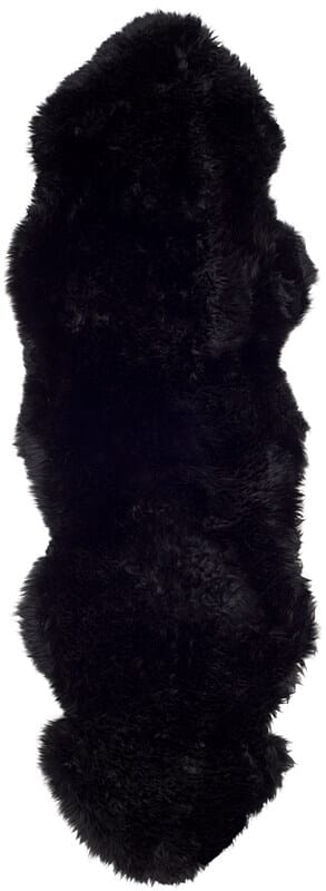 Safavieh Sheepskin Shag Shs121C Midnight Black Rugs.