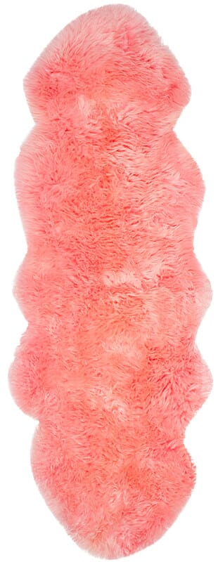 Safavieh Sheepskin Shag Shs121L Solid Pink Rugs.