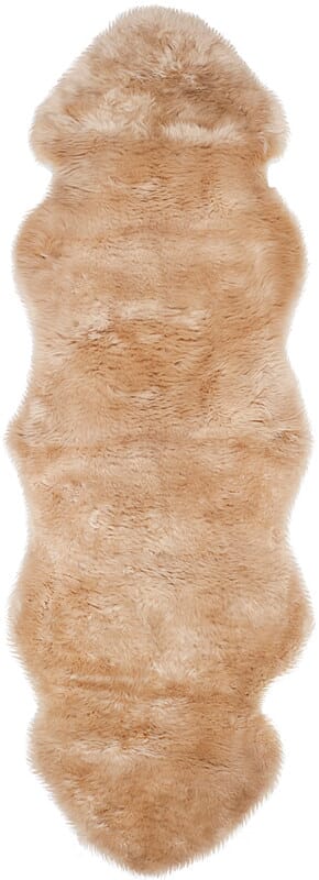 Safavieh Sheepskin Shag Shs121M Natural Beige Rugs.