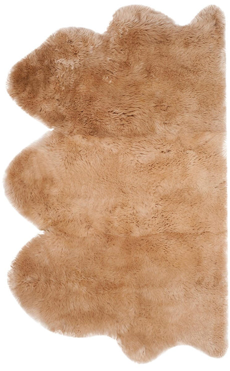 Safavieh Sheepskin Shag Shs121M Natural Beige Rugs.