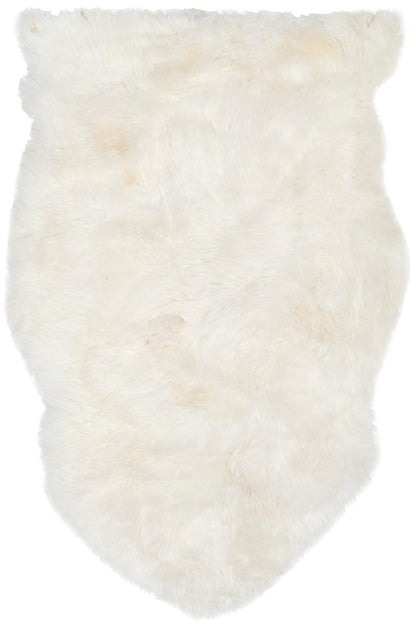 Safavieh Sheep Skin Shs211A White Solid Color Area Rug