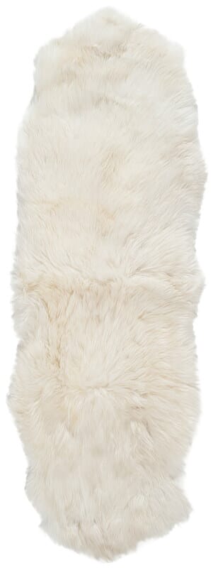 Safavieh Sheep Skin Shs211A White Solid Color Area Rug